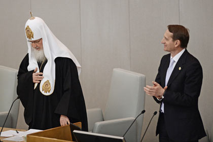 Патриарх Кирилл признал депутатов Госдумы хранителями ценностей