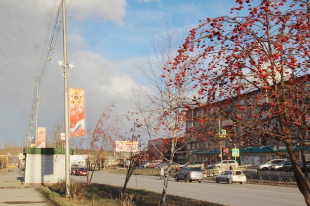 В Ачинске на проспекте Лапенкова появилась праздничная иллюминация