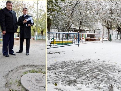 В образовательных организациях ведется работа по благоустройству подъездных путей и пешеходных дорожек