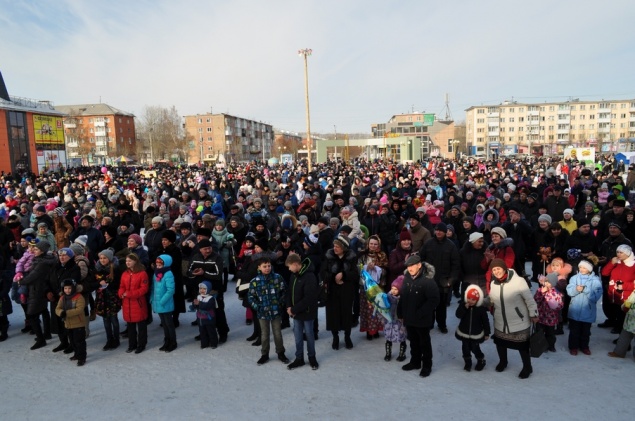 Жители Ачинска отметили Масленицу
