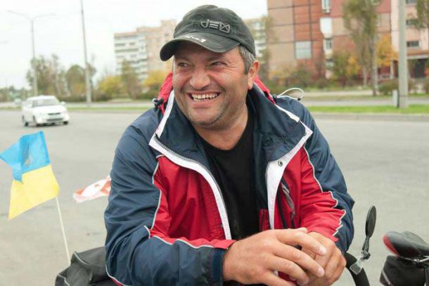 Сегодня в Ачинск прибудет велопутешественник Нодар Беридзе