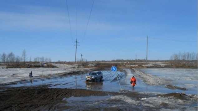 Сегодня, 14 марта, прекращается движение транспортных средств по ледовой переправе через Чулым
