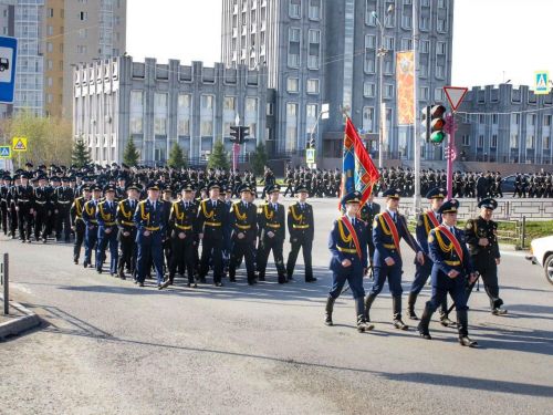 Георгиевский марш: Сегодня, 6 мая ачинские кадеты совершат праздничное шествие