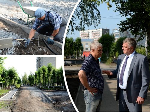 Депутатский контроль: председатель ачинского горсовета проверил темпы благоустройства ул. Кравченко