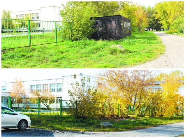 Поручение мэра города выполнено: бесхозного гаража около школы №16 больше нет