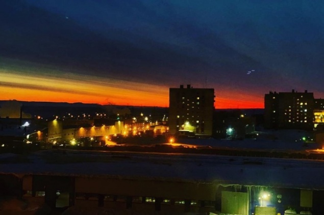 В Норильске солнце село на полтора месяца. Началась полярная ночь