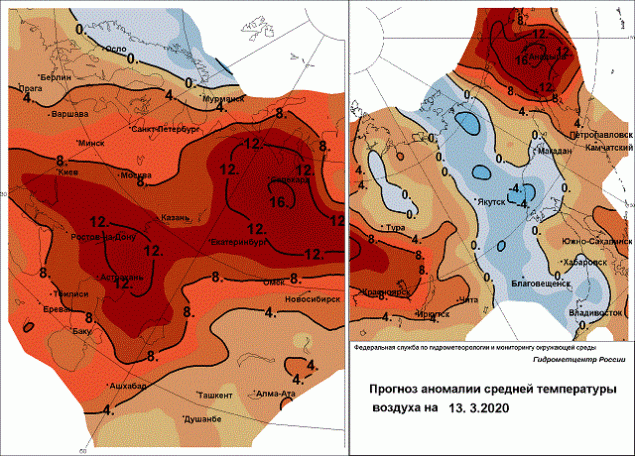 Циклоны несут в Красноярск резкое потепление. Температура намного будет превышать мартовскую норму