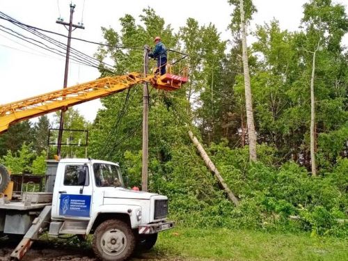 В Ачинске продолжается ликвидация последствий стихии