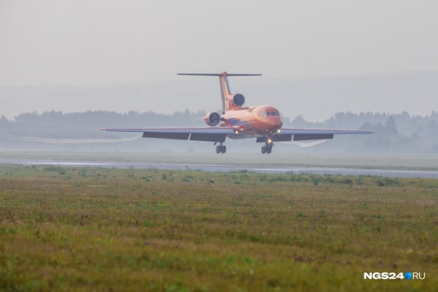Из-за сильного утреннего тумана над Красноярском несколько самолетов сели в других городах