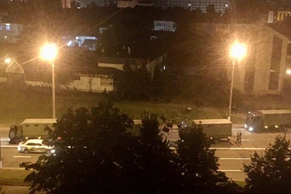 В центре Минска высадились военные