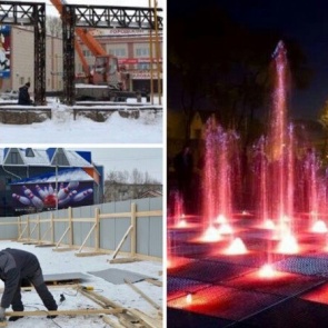 В юбилейном Ачинске началось строительство «шагающего» фонтана