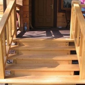 Лестница для террасы – красота своими руками