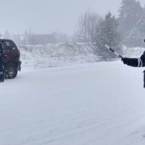 Автобусы до Хакасии отменили из-за метели на трассе