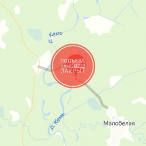 В Красноярском крае еще одна деревня оказалась заблокирована разлившейся рекой