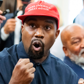 Канье Уэст на первой встрече с избирателями зарыдал и поговорил о Боге