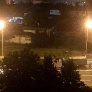 В центре Минска высадились военные